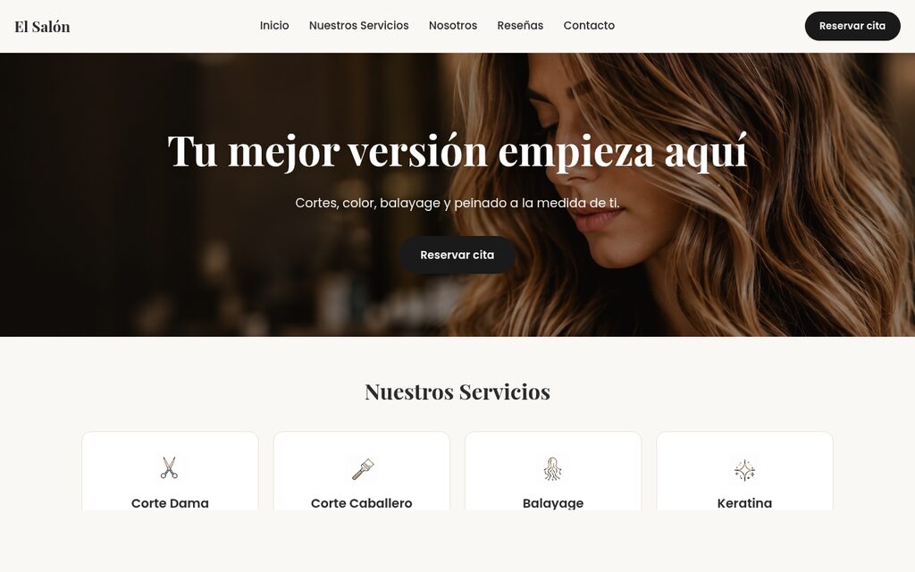 El Salón — built with Tiknix