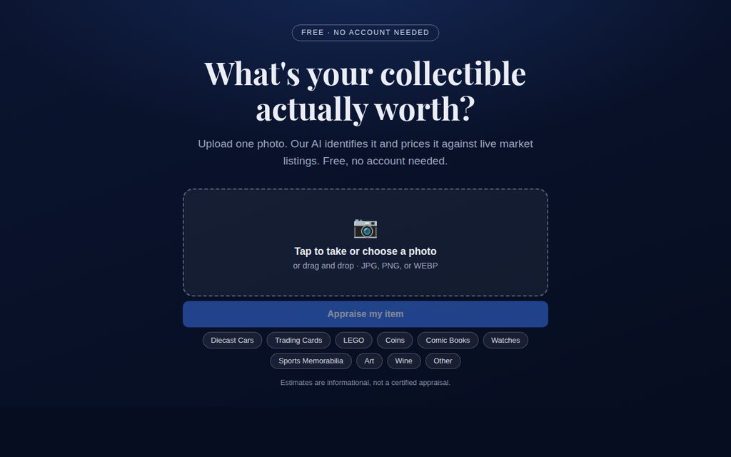 Collectiq — built with Tiknix