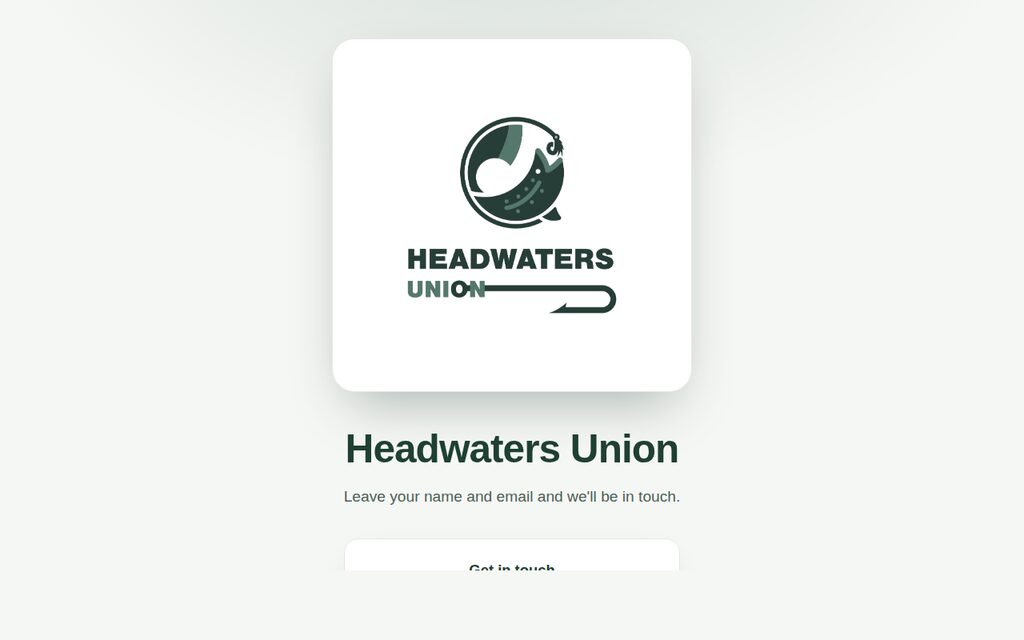 Headwaters Union — built with Tiknix